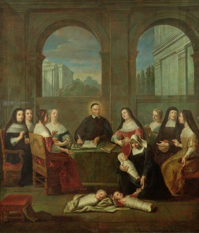 St. Vincent de Paul and the Sisters of Charity, c.1729 by Jean Andre